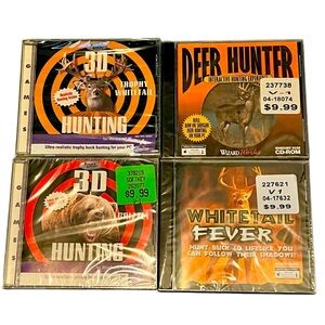 Vintage NWT 3D Hunting Whitetail Fever Deer Hunter Windows 95/98 PC Game Bundle